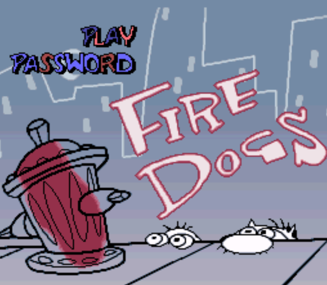 Ren and Stimpy Fire Dogs Title Screen